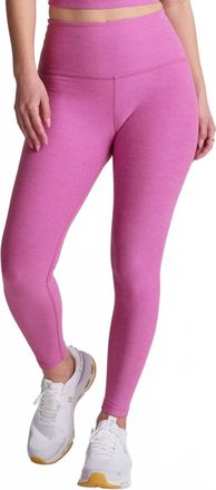 Beyond Yoga Spacedye Caught In The Midi High Waisted Legging In Sunset Violet Heather