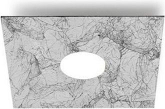 Kolarz Square - Lámpara de techo montada en superficie metálica Lifestyle - Acabado plateado vintage, 1x GX53 - Kolarz