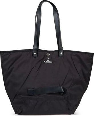 Vivienne Westwood Orb-detail tote bag - Zwart