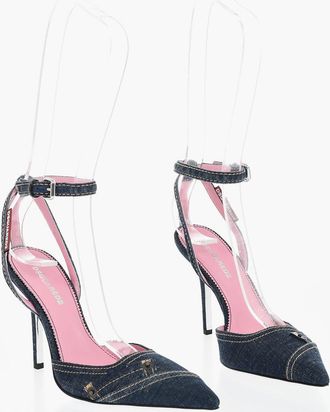 Dsquared2 Denim Ankle Strap Pumps 10cm Dsquared2