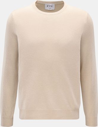 FTC Men - Cashmere crew neck jumper beige