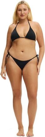 Cotton On Womens String Tie Side Brazilian Bikini Bottom in Black at Nordstrom, Size X-Large