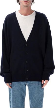 Extreme Cashmere N&deg;517 Simo Cardigan - - Knitwear - Uomo - Blu - ONE SIZE
