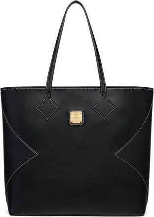 MCM Large Dia Shopper in Calfskin Leather in Black at Nordstrom
