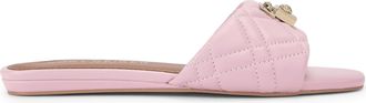 Kurt Geiger Womens Leather Brixton Flat Sandal Sandals - Pink - Size UK 4