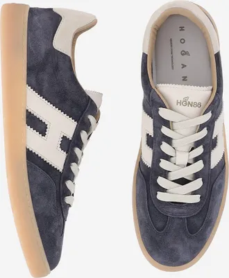 Hogan Mens Sneakers Cool Suede Blue Trainers