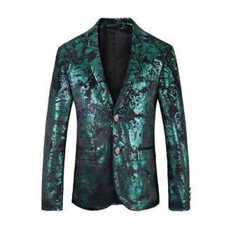 Generic MenS Patterned Suit,MenS Floral Patterned Suit,MenS Floral Paisley Blazer, Brocade Patterned Dinner Jacket, Tailored Fit Velvet Evening Blazer,Vintage