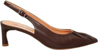 Halmanera Sandalo slingback - Dames - Pumps - Bruin - 40 EU - Leer - Schoenen