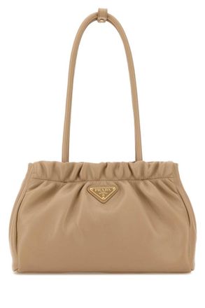 Prada Beige Logo Small Shoulder Bag