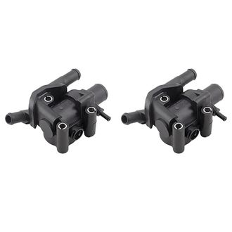 OEM 2x Carcasa De Termostato Para Coche Con Salida De Agua Para Focus Escape 2000-2004 2.0l Ys4z-8592-bd 6x54g9k47880