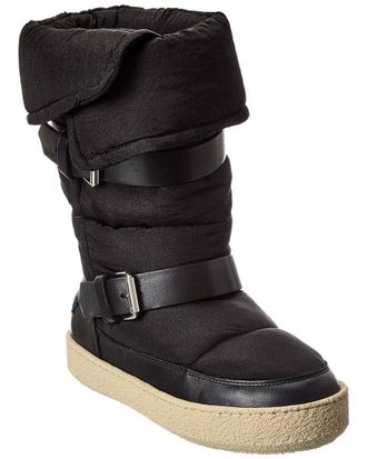 Isabel Marant Zenora Nylon & Leather Snow Boot