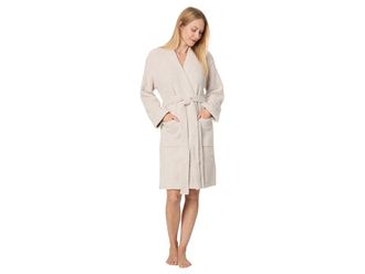Barefoot Dreams CozyChic(r) Solid Robe Womens Robe Stone : SM/MD (Womens 4-8), Polyester
