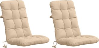 vidaXL Cojines Para Sillas De Respaldo Alto En 2 Piezas Vianen 2 Pcs Vidaxl