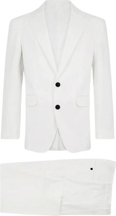 Dsquared2 New York Pak - Heren - Business pakken - Wit - M - Katoen - Kostuums
