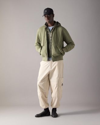 Moose Knuckles Mens Brixton Down Bomber Jacket