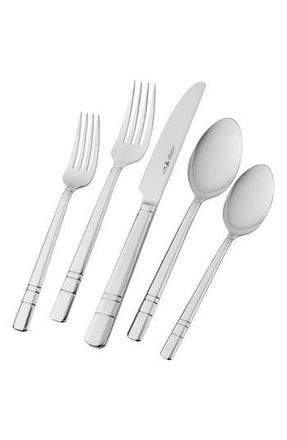J.A. Henckels International Madison Square 65-Piece Flatware Set in Stainless Steel at Nordstrom Rack