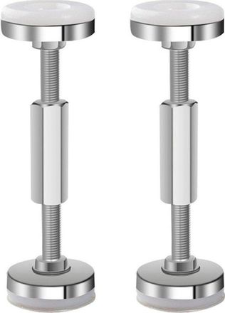 No Brand Soporte Telesc&oacute;pico Ajustable De 2 Piezas Con Amortiguaci&oacute;n De Vibraciones Para El Brazo De La Cama, Con Montaje Roscado En La Pared - Color Plata, Ta