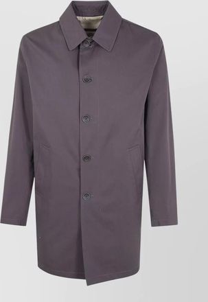 Herno cotton single breasted coat