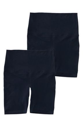 Ingrid & Isabel 2-Pack Maternity Bike Shorts in Black at Nordstrom, Size X-Small