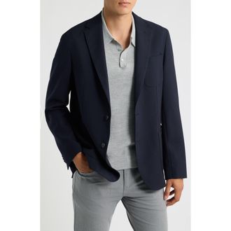 BOSS Hanry Virgin Wool Sport Coat in Dark Blue at Nordstrom, Size 38