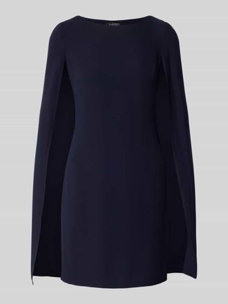 Lauren Ralph Lauren Cocktailkleid mit Rundhalsausschnitt Modell PETRA in Marine, Gr&ouml;&szlig;e 36
