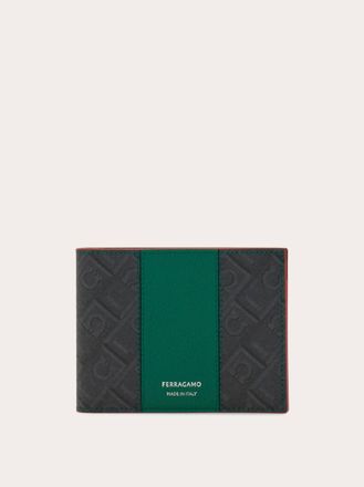 Ferragamo Uomo Portafoglio Ferragamo Monogram - Citymatch Capsule Verde