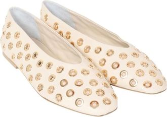 BERENICE Aballerina Ballerina - Dames - Ballerinas - Wit - 36 EU - Leer - Schoenen