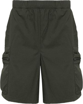 Rains Tomar drawstring ripstop shorts - unisex - Elastane/Nylon - S - Green
