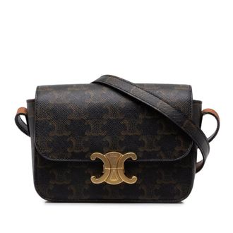 Celine Pre-owned Celine Teen Triomphe Coated Canvas Triomphe Crossbody Ladies 50JQAJG6BNG44HLQ
