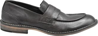 Ernesto Dolani Bruin leren veterschoenen - Heren - Loafers - Zwart - 44 EU - Leer - Schoenen