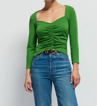 Nation Ltd Mikaela Top In Salon Green