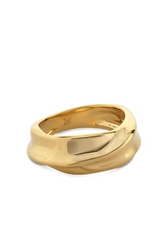 Monica Vinader Nomade stacking ring - women - Recycled 18kt Gold Vermeil - M