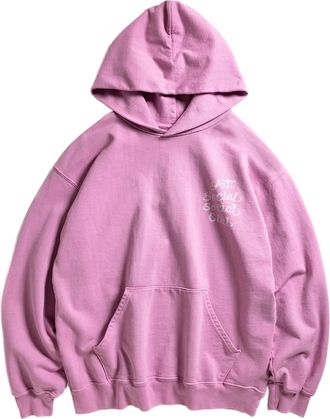 ANTI SOCIAL SOCIAL CLUB Felpa con cappuccio e logo - Rosa