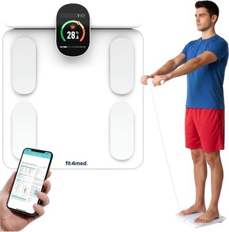 OEM Balanza Wobell Con An&aacute;lisis De Composici&oacute;n Corporal, Blanca, Inteligente, Conexi&oacute;n Bluetooth Al Tel&eacute;fono