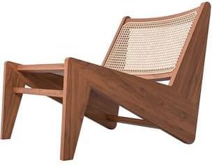 Cassina Armchair Pierre Jeanneret - Natural wood - Rottan teak - Designer Pierre Jeanneret