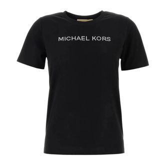 Michael Kors T-Shirts, female, Black, Size: XS T-Shirt Manica Corta