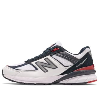 New Balance 990v5 Made in USA White Carbon Red M990NL5