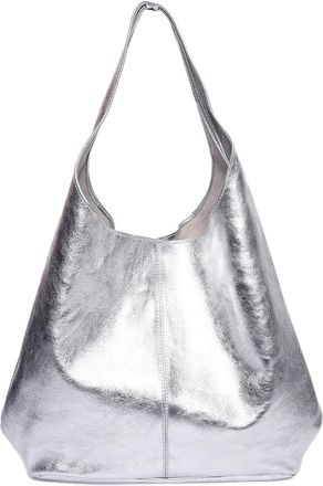 Luisa Vannini Zilver Rundleer Tas