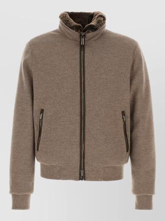 Moorer wool blend bellati down jacket high collar