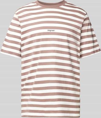 Jack & Jones Jack & Jones T-Shirt mit Label-Print Modell VESTERBRO in Hellbraun, Größe XXL