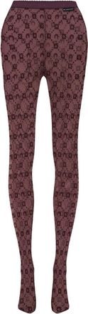 Marine Serre Moonogram Mesh Flock Tights