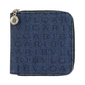 Bulgari Pre-owned Wallets, female, Blue, Size: ONE SIZE Pre-owned Wallet (bi-fold)