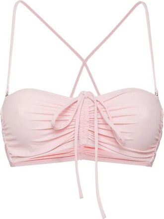 Dsquared2 lace bikini top - women - Polyester/Elastane - 40 - Pink