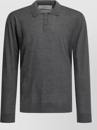 Golden Goose wool long-sleeve regular-fit polo shirt