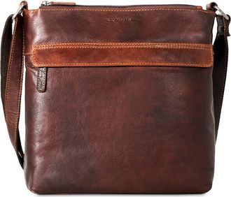 Jack Georges Voyager Zippered Crossbody Hobo Bag in Brown at Nordstrom