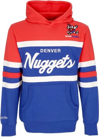 Mitchell & Ness Denver Nuggets NBA Head Coach Hoodie - Heren - Hoodies - Veelkleurig - L - Katoen - Hoodies & sweatvesten