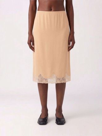 Saint Laurent Gonna di seta e pizzo Saint Laurent