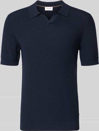 Roy Robson Slim Fit Poloshirt mit Viskose-Anteil in Marine, Gr&ouml;&szlig;e XXL