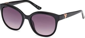 Guess Gu 7877/S Ronde Zonnebril - Dames - Zonnebrillen - Zwart - 56 MM - Accessoires