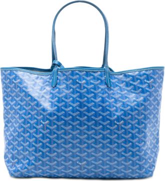 Goyard Pre-owned Womens Goyardine Saint Louis Pm - Sky Blue Textile - One Size